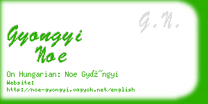 gyongyi noe business card